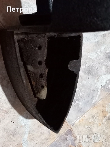 Стара ютия с комин, снимка 7 - Антикварни и старинни предмети - 52617759