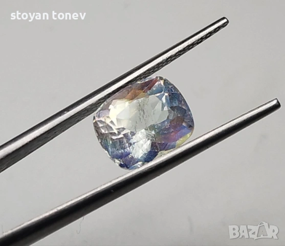 Рядък 1.60кт Rainbow Moonstone – ТОП качество от Мадагаскар! Нов!, снимка 7 - Други - 53568042