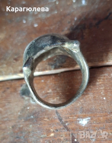 Масивен пръстен "Тъмен рицар", снимка 4 - Пръстени - 53999911