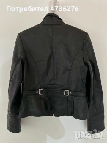 Дамско кожено яке естествена кожа AR TEMIZ – размер L, снимка 2 - Якета - 53458331