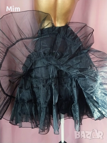  Резервирани 2XL Черна/Винтидж/ пола силно разкроена , снимка 7 - Поли - 52960554