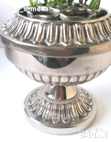 Seba, Посребрена вазичка, Англия, снимка 4 - Декорация за дома - 45384239