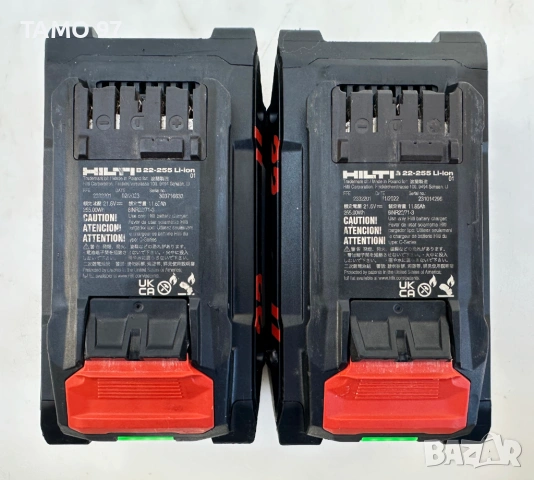 Hilti B 22-255 Li-ion Nuron - 2 броя Мощни акумулаторни батерии 22V 12.0Ah, снимка 4 - Други инструменти - 53066553