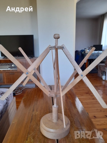 Стара дървена мотовилка за прежда #4, снимка 5 - Антикварни и старинни предмети - 51936971