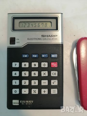 Ретро калкулатор Sharp Elsi Mate EL-8133, снимка 1 - Антикварни и старинни предмети - 46474568
