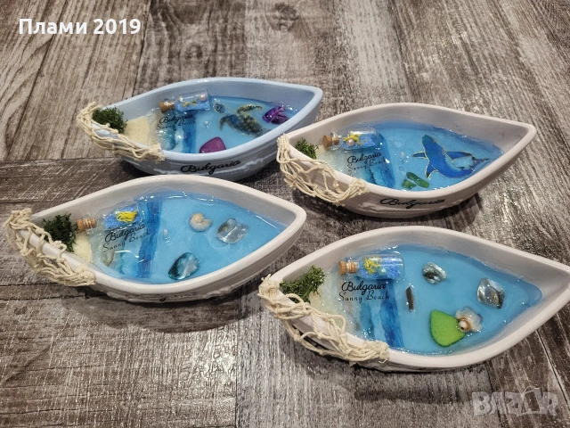 Ръчно изработена керамика с ароматна свещ със соев восък и гел восък , снимка 8 - Други - 53653305