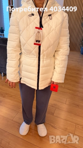 Спортно ново бяло яке Tommy Hilfiger - М размер , снимка 2 - Якета - 52658914