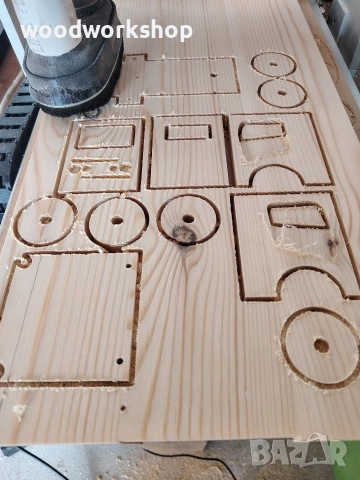 Дървена играчка, направи си сам играчка, ТИР от дърво. играчка за сглобяване , снимка 4 - Образователни игри - 53614613