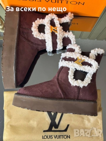 Louis Vuitton Дамски Меки И Топли Зимни Боти Луис Витон - Налични Различни Цветове Код SK540, снимка 2 - Дамски боти - 53050604