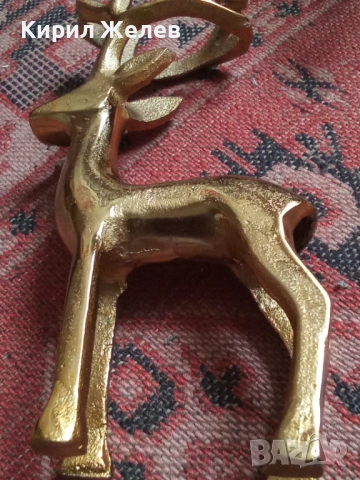 Бронзова фигурка на елен 53663, снимка 8 - Антикварни и старинни предмети - 53392695