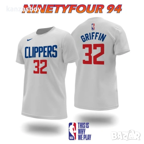 nike los angeles clippers - мъжка баскеболна тениска КАТО НОВА М