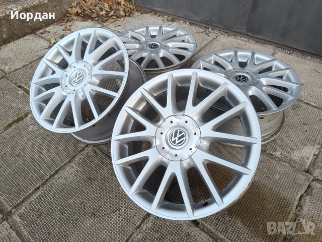 ОРИГИНАЛНИ алуминиеви джанти 17' 5x112 57,1 ФОЛКСВАГЕН GOLF 5 GT / VOLKSWAGEN TOURAN JETTA CADDY, снимка 4 - Гуми и джанти - 52817523