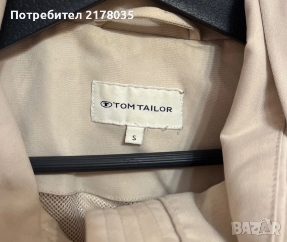 Бежово яке на Tom Tailor- Универсален размер, снимка 4 - Якета - 52939802