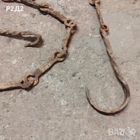 кована верига за огнище 207 см, снимка 3 - Други ценни предмети - 53429962