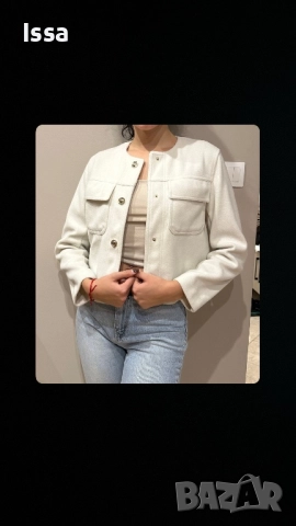 Дамско якенце Zara- дънки ПОДАРЪК, снимка 4 - Якета - 52448446