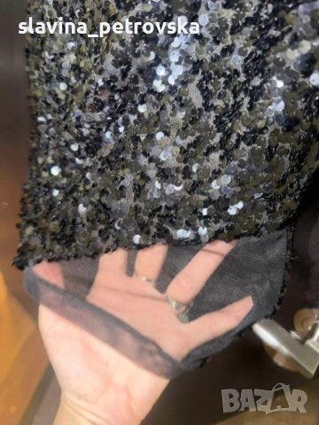 Елегантна секси рокля с пайети, снимка 4 - Рокли - 54255180