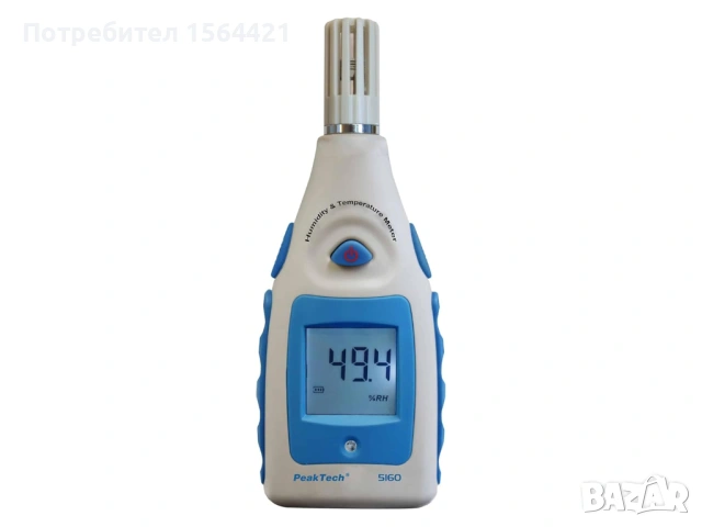 цифров термометър с влагомер /-10 °C + 50 °C/, PEAKTECH, Германия, снимка 2 - Друга електроника - 53808320