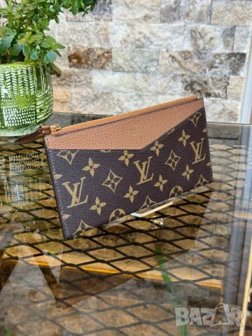 портмонета от естествена кожа louis vuitton , снимка 1 - Портфейли, портмонета - 49250962