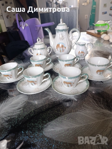 Луксозен сервиз за кафе , снимка 2 - Сервизи - 54187855