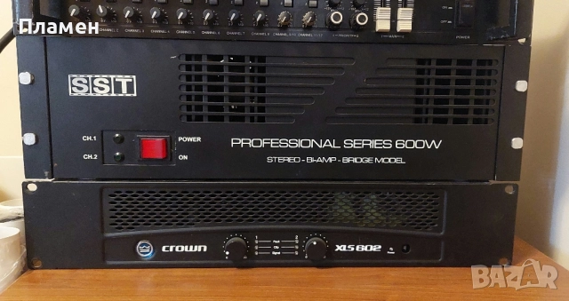 Крайни стъпала CROWN SLS 602 и SST, кросовер KMЕ, смесител INTER-M, снимка 2 - Ресийвъри, усилватели, смесителни пултове - 52129238