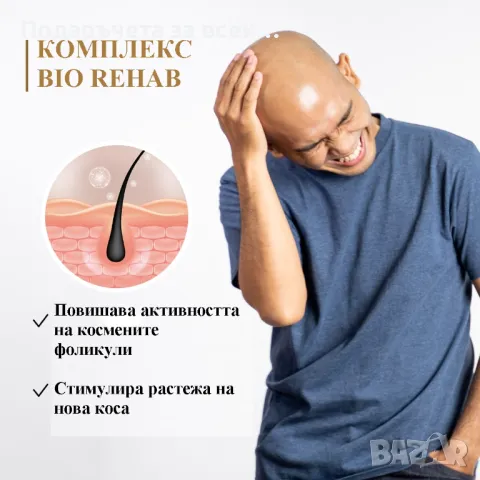 Маска активатор на растежа „Bio Rehab“, 250 гр, снимка 5 - Продукти за коса - 49377811