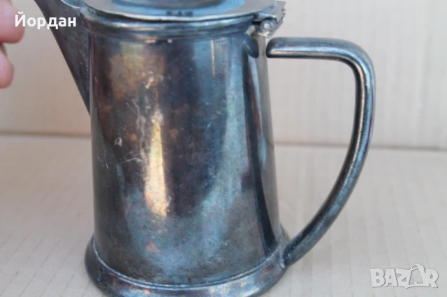 Посребрена кана за кафе/чай, снимка 4 - Антикварни и старинни предмети - 50954529