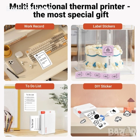 Принтер за стикери ORGBRO, снимка 9 - Друга електроника - 52564053