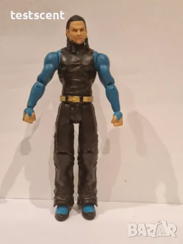 Екшън фигура WWE Jeff Hardy Basic Series Джеф Харди Mattel Cyan Black, снимка 8 - Колекции - 48476863