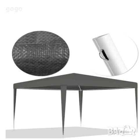 Сгъваема градинска шатра 3x3 м – Здрава метална конструкция, снимка 8 - Други стоки за дома - 54167515