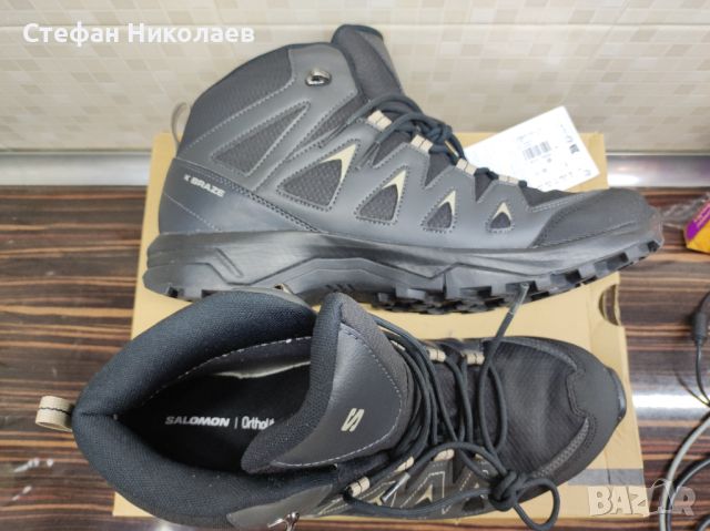 Туристически обувки SALOMON Обувки X BRAZE MID GTX, размер 45, снимка 3 - Спортни обувки - 46373767