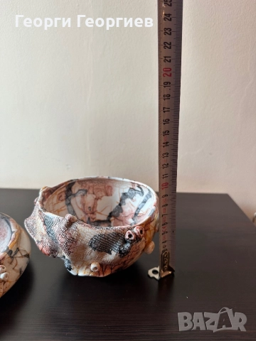 Комплект авторски порцеланови съдове, снимка 9 - Вази - 52404773