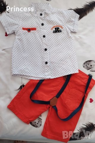 Детско костюмче с къс панталон, снимка 4 - Комплекти за бебе - 45314038