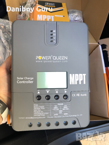 Power Queen 12V/24V 30 Amp MPPT контролер за слънчево зареждане с регулируем LCD дисплей, регулатор , снимка 9 - Друга електроника - 45006141