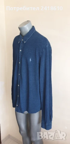 POLO Ralph Lauren FeatherWeight Mesh Pique Cotton Mens Size 2XL ОРИГИНАЛ! Мъжка Риза!, снимка 5 - Ризи - 50820998