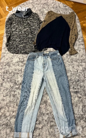 Комплект дънки и две блузи