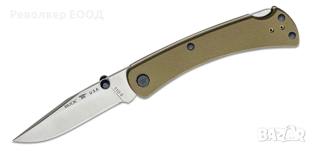 Сгъваем нож Buck Knives 110 Slim Pro TRX OD Green 13262 - 0110GRS3-B, снимка 1 - Ножове - 45019302