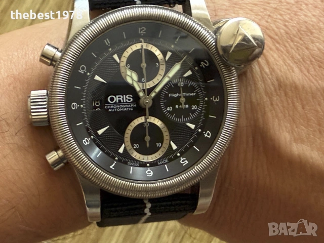 Oris Flight Timer R4118 Limited Edition Chronograph/ETA 7750-Oris 674/44mm, снимка 4 - Мъжки - 54048465