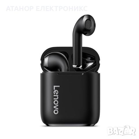  Lenovo - Wireless Earbuds (LP2) - Bluetooth 5.0, Noise Cancelling, Waterfproof - Black, снимка 1 - Безжични слушалки - 46087303