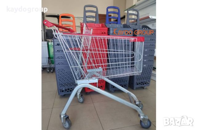 Метална количка за пазаруване 100литра с детска седалка, снимка 3 - Оборудване за магазин - 44969450
