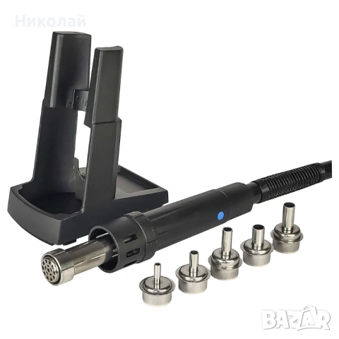 Станция за запояване WEP 993DM-IV, горещ въздух, 3 режима памет, цифров дисплей, 1000W, 100° – 500°С, снимка 7 - Друга електроника - 53411784