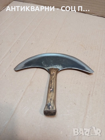 Стар Ръчно Изработен Сарашки Кожарски Нож. НОМЕР 1662., снимка 4 - Антикварни и старинни предмети - 53759699