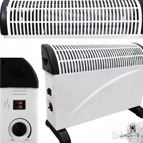 Електрически конвектор 2000 W с термостат – Енергийно ефективен и тих отоплител за всяко помещение, снимка 6 - Отоплителни печки - 53575708