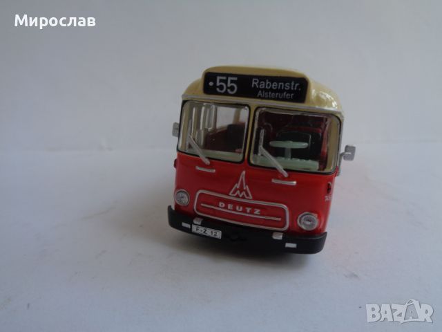  1:72 MAGIRUS DEUTZ 1957 КОЛИЧКА АВТОБУС РЕТРО МОДЕЛ, снимка 3 - Колекции - 46530981