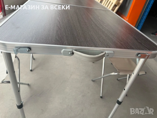 Комплект сгъваема къмпинг маса с 4 стола, снимка 6 - Къмпинг мебели - 53947962