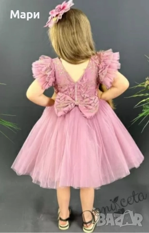 Детска рокля пепел от рози, снимка 2 - Детски рокли и поли - 51609291