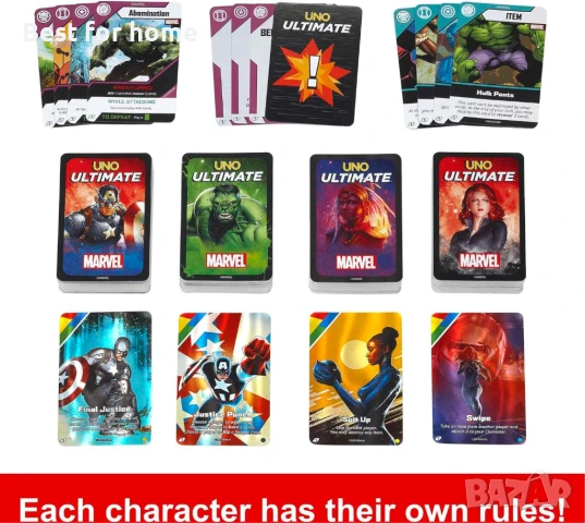 Картова игра UNO Ultimate Marvel, снимка 4 - Други - 50571560
