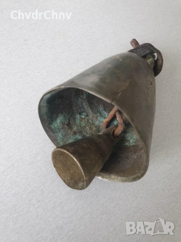 Много стар турски-османски бронзов чан/ръчно кована камбана-звънец/18-ти век