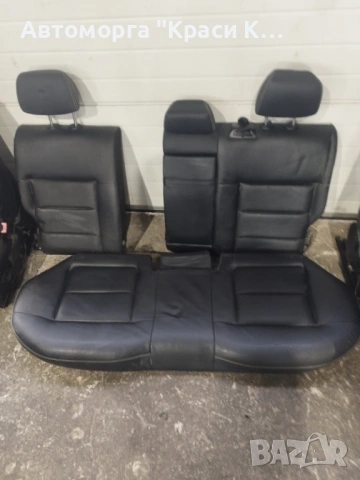 седалки предни и задни с 4 кори на врати за Мерцедес Е класа 212 седан 2010г черна кожа