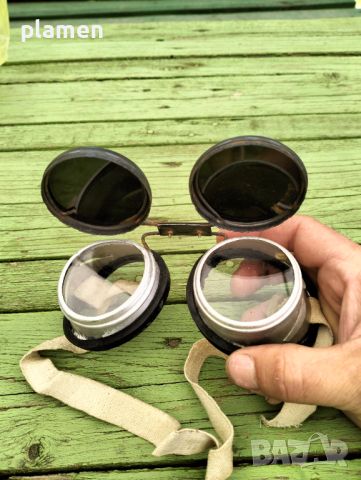 Стари очила за заваряване, снимка 2 - Антикварни и старинни предмети - 45915200