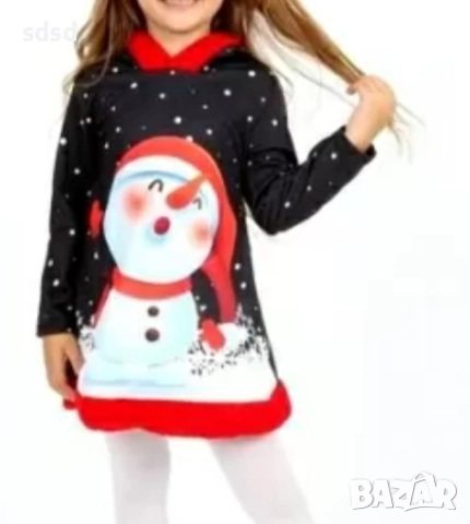 Коледна детска рокля , снимка 4 - Детски рокли и поли - 51899439